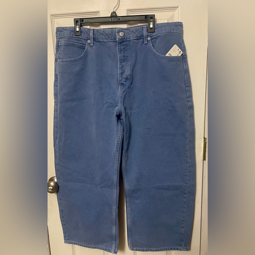 ❗️Sold❗️FREE PEOPLE We The Free Deep Trance Dropped Boyfriend Jeans Sz 33 NWT - Picture 5 of 15